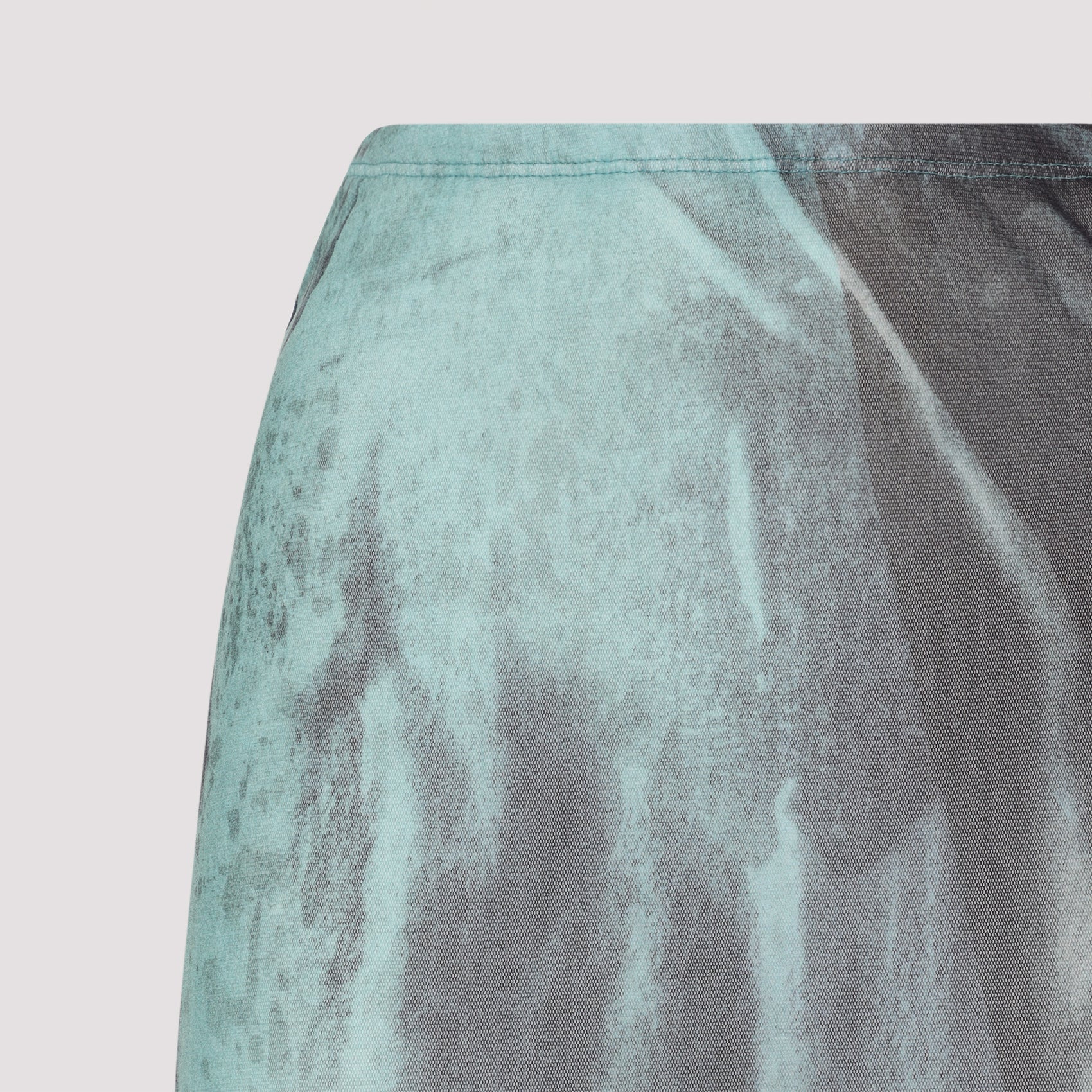 Mesh Long Skirt Printed "Water" Women - 3