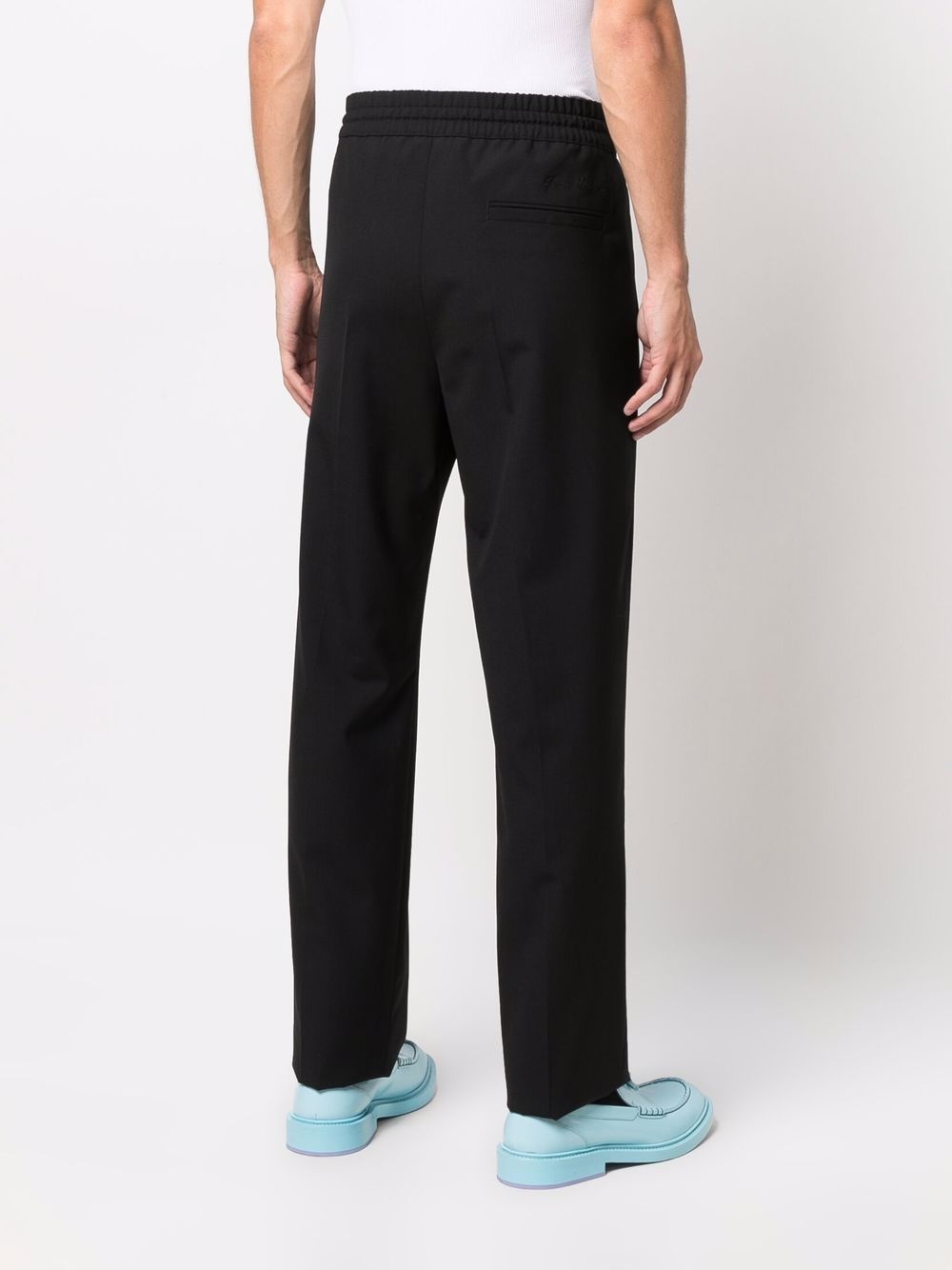 drawstring track pants - 4