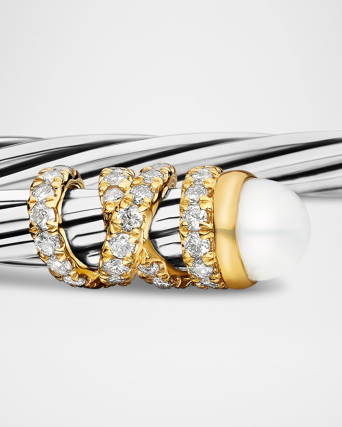 4mm Helena Cabochon Tip Bracelet with Diamonds - 4