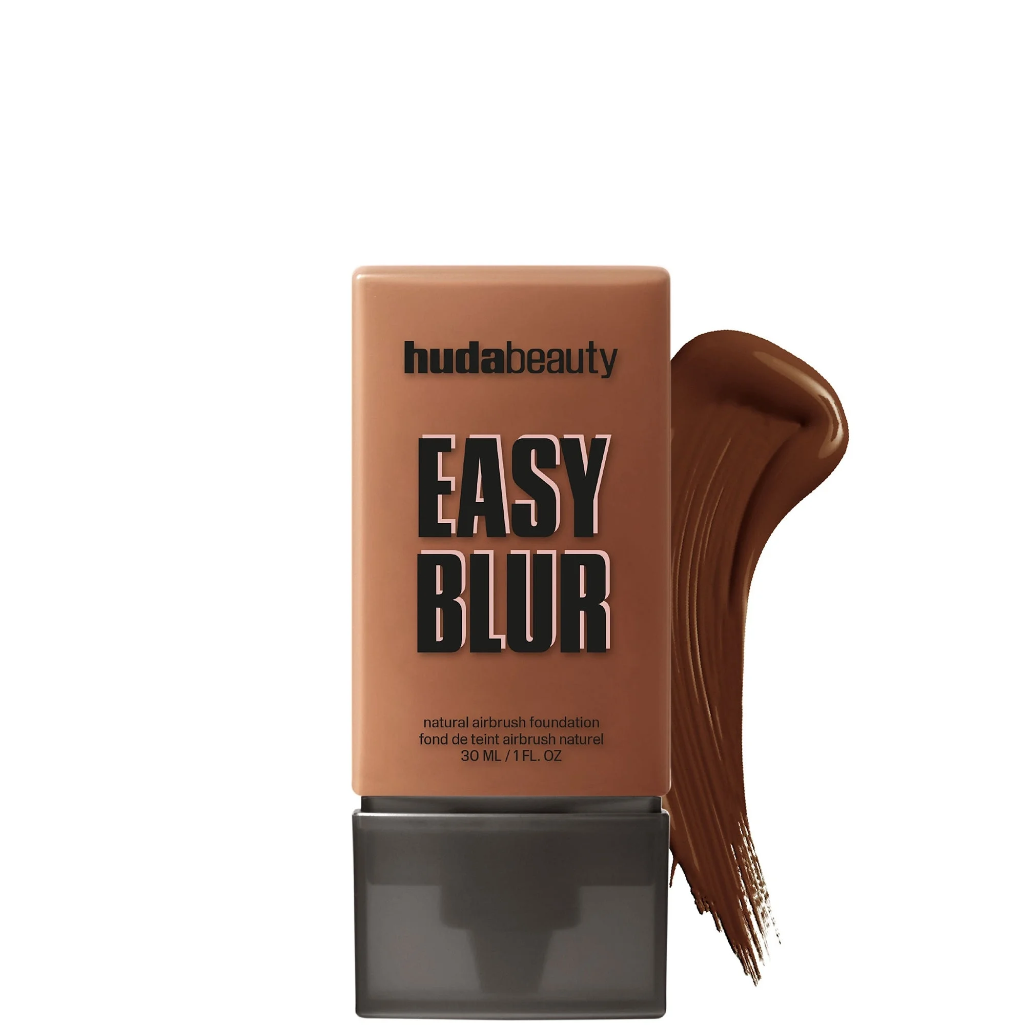 Huda Beauty Easy Blur Foundation - 570 WARM - Chocolate Swirl - 1