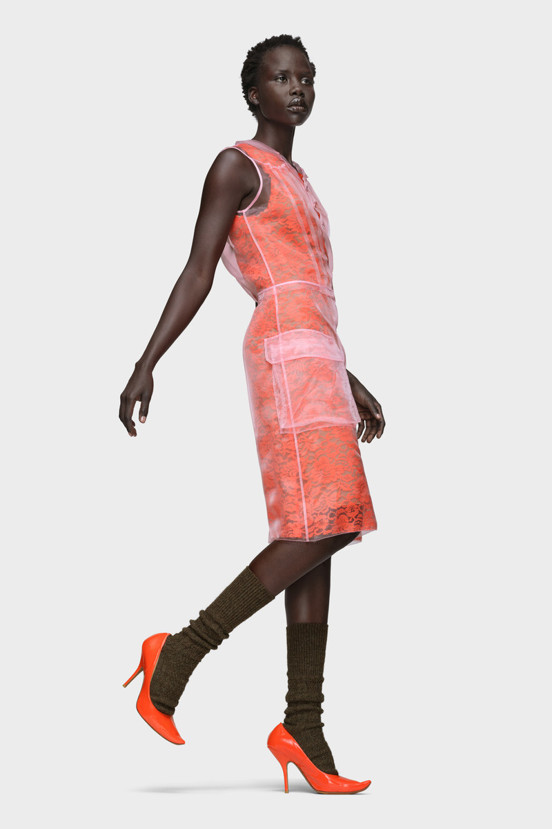 Sheer tea dress 3