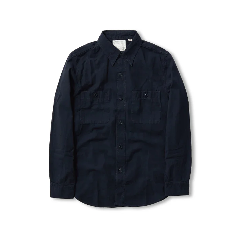 4810-22 Selvedge Chambray Shirt Black - 1