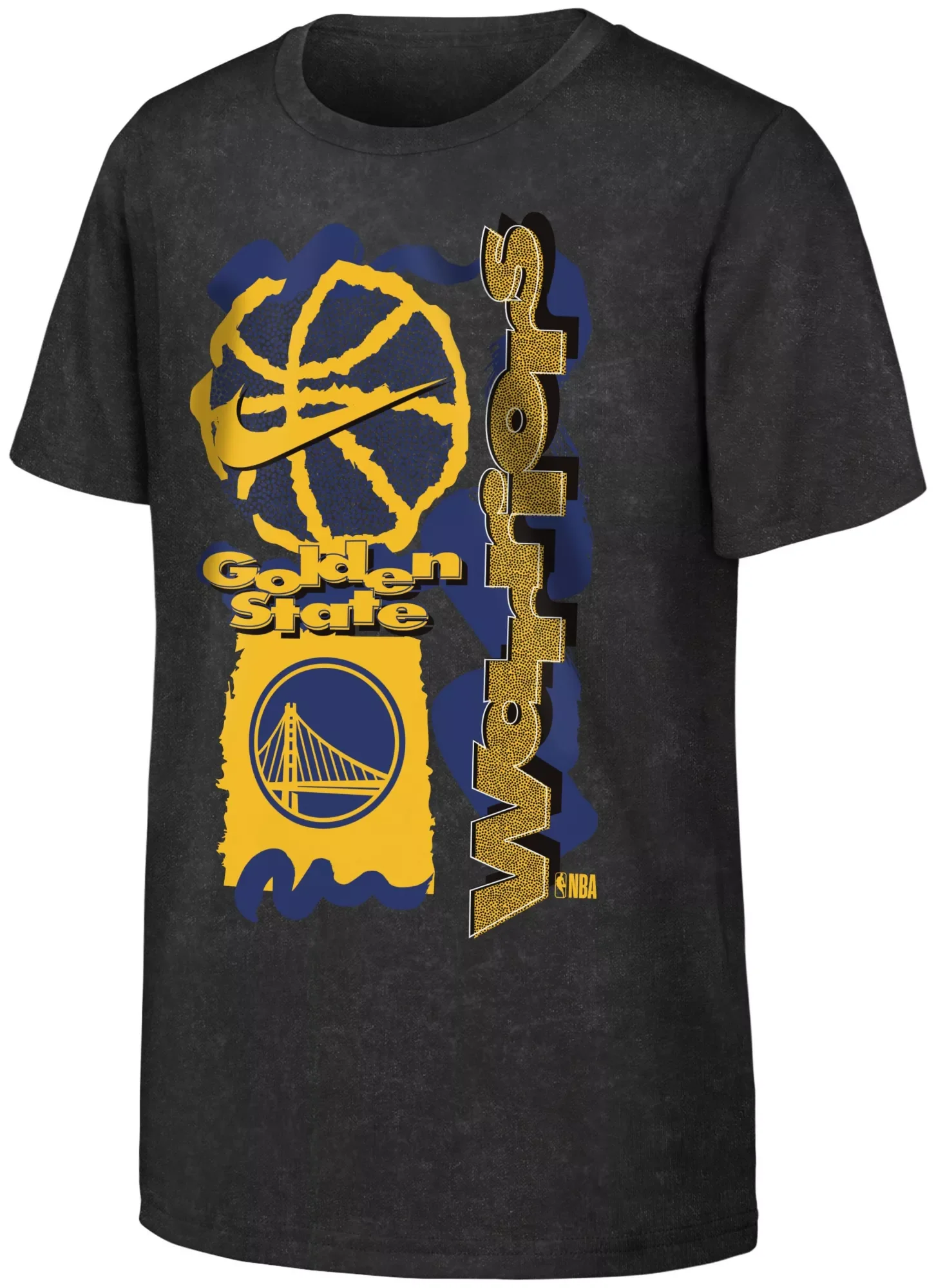 Nike Youth Golden State Warriors Black OGC Max 90 Short Sleeve T-Shirt - 1