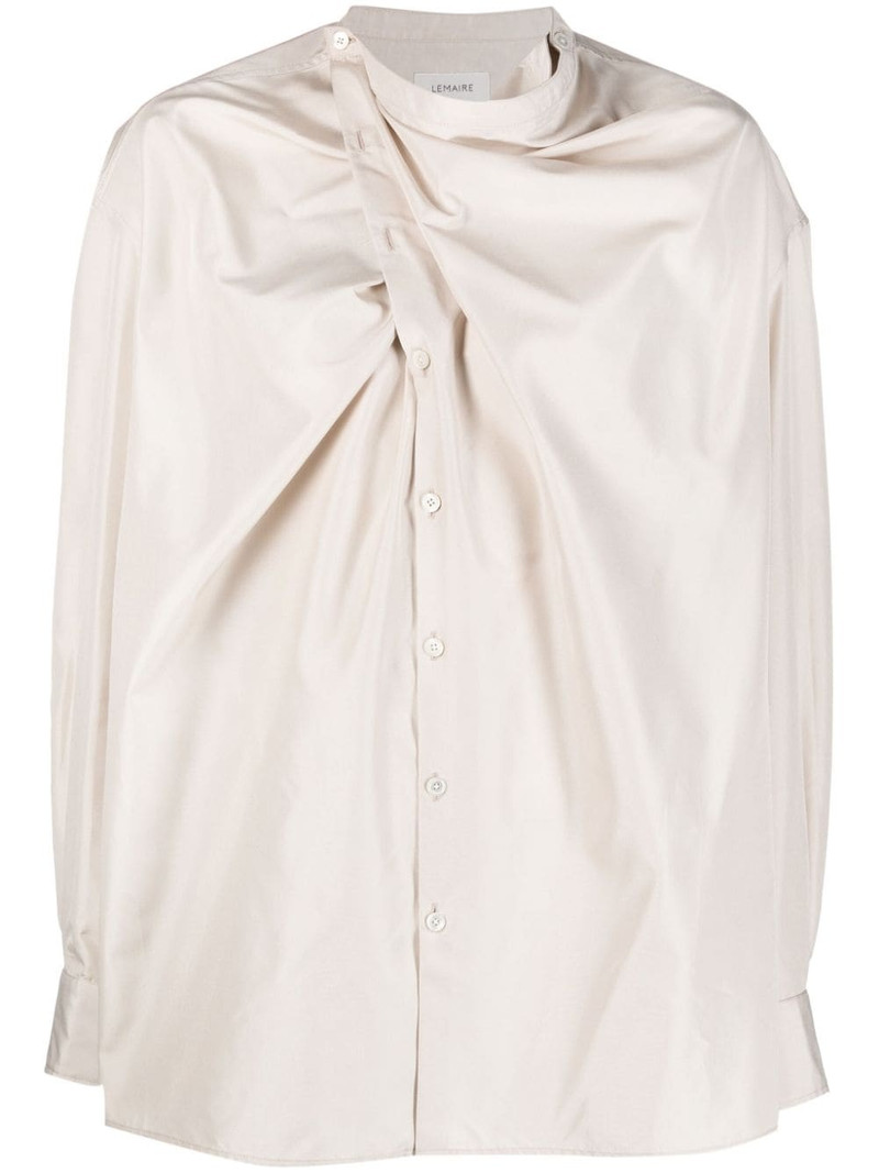 draped silk shirt 1