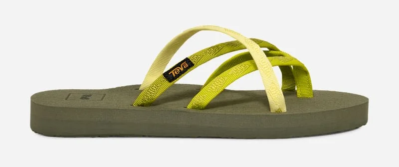 Women's Olowahu Flip-Flop Sandals in Black - 1