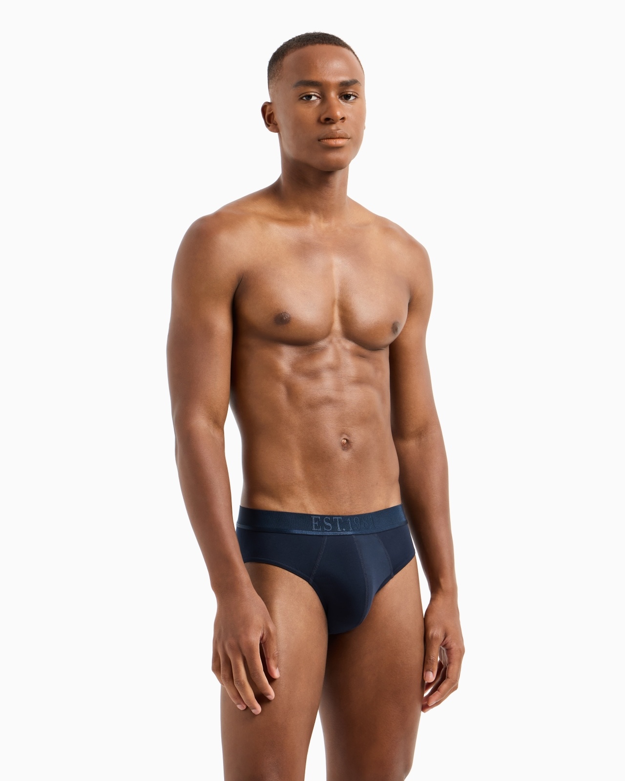 THREE-PACK OF ASV SHINY LOGOBAND ORGANIC-COTTON BRIEFS - 2