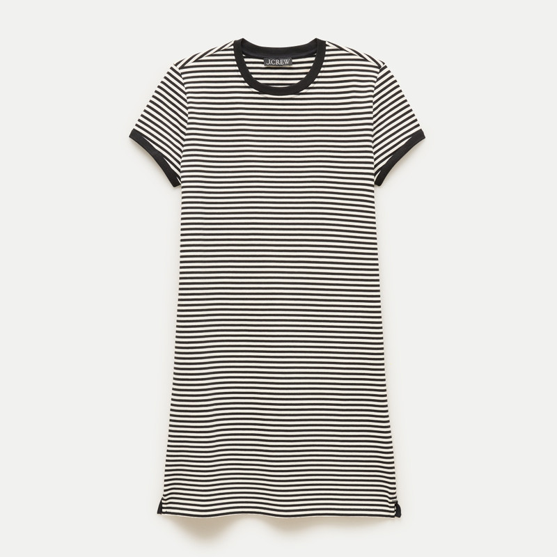 Vintage jersey ringer T-shirt dress in stripe 1
