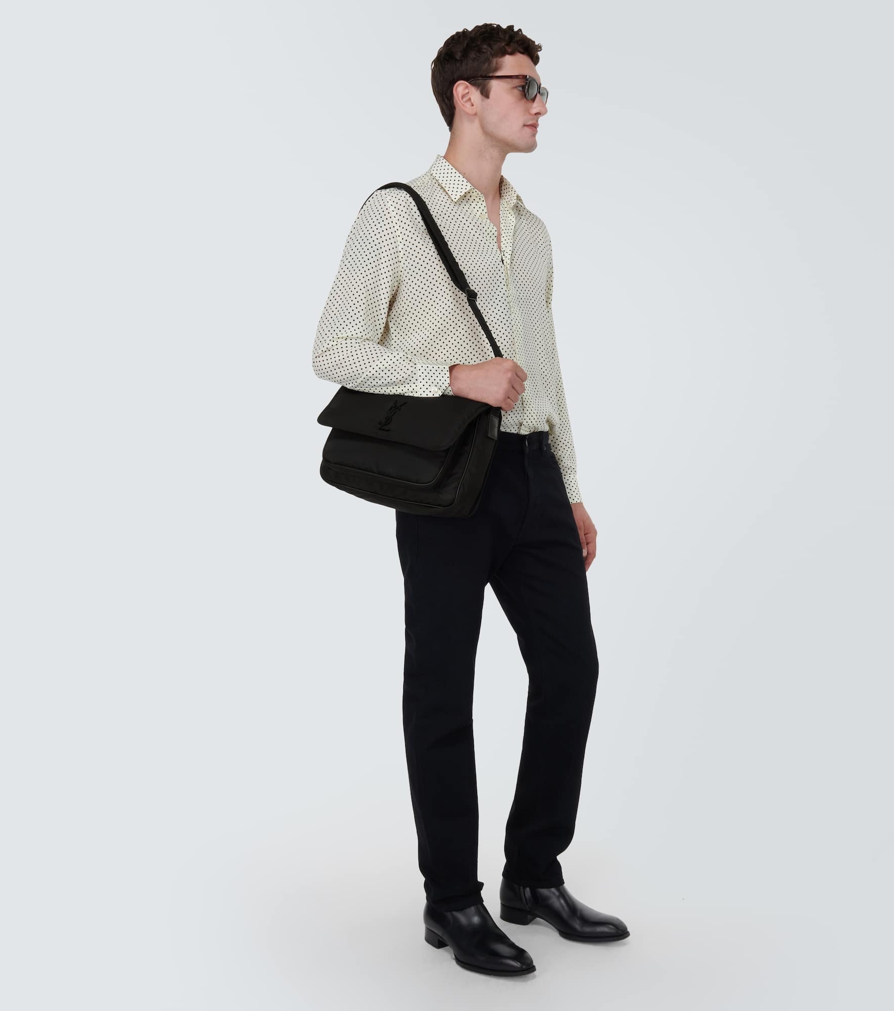 Logo nylon messenger bag - 7
