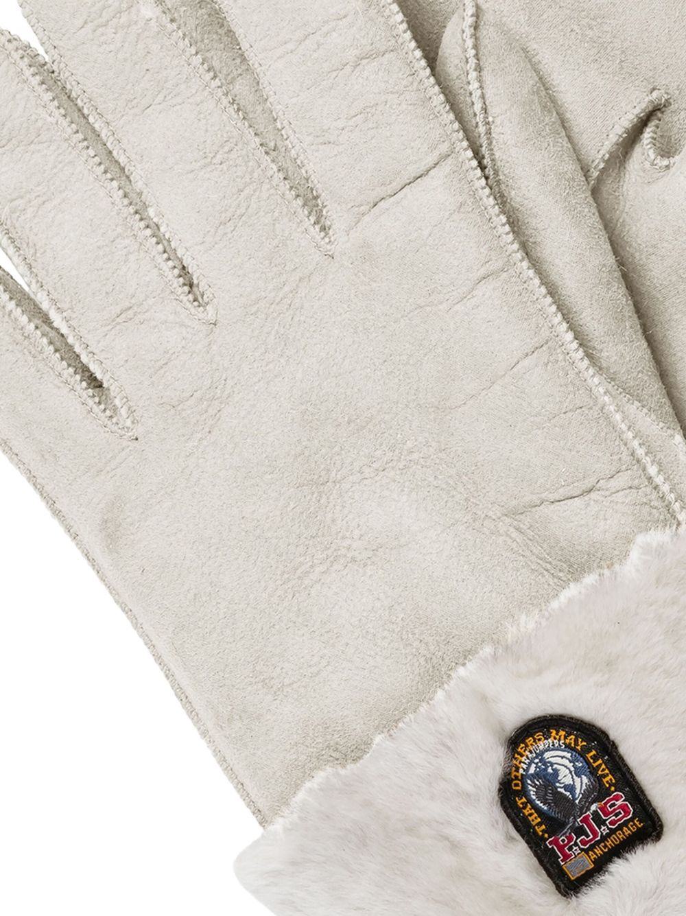 shearling-cuff gloves - 2