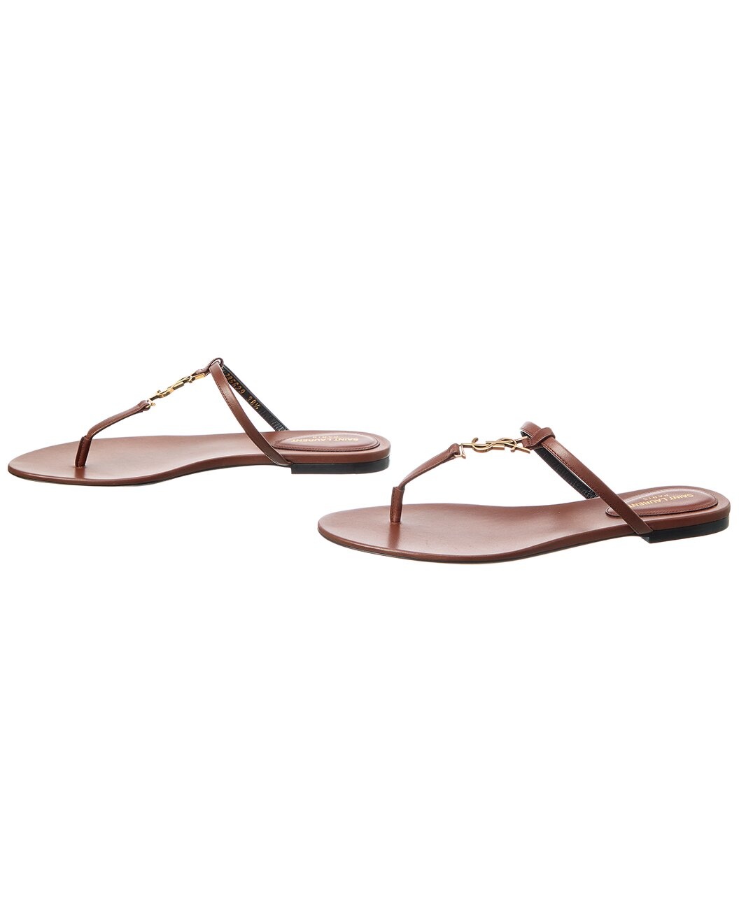 Saint Laurent Cassandra Leather Sandal (Authentic Pre-Loved) - 2