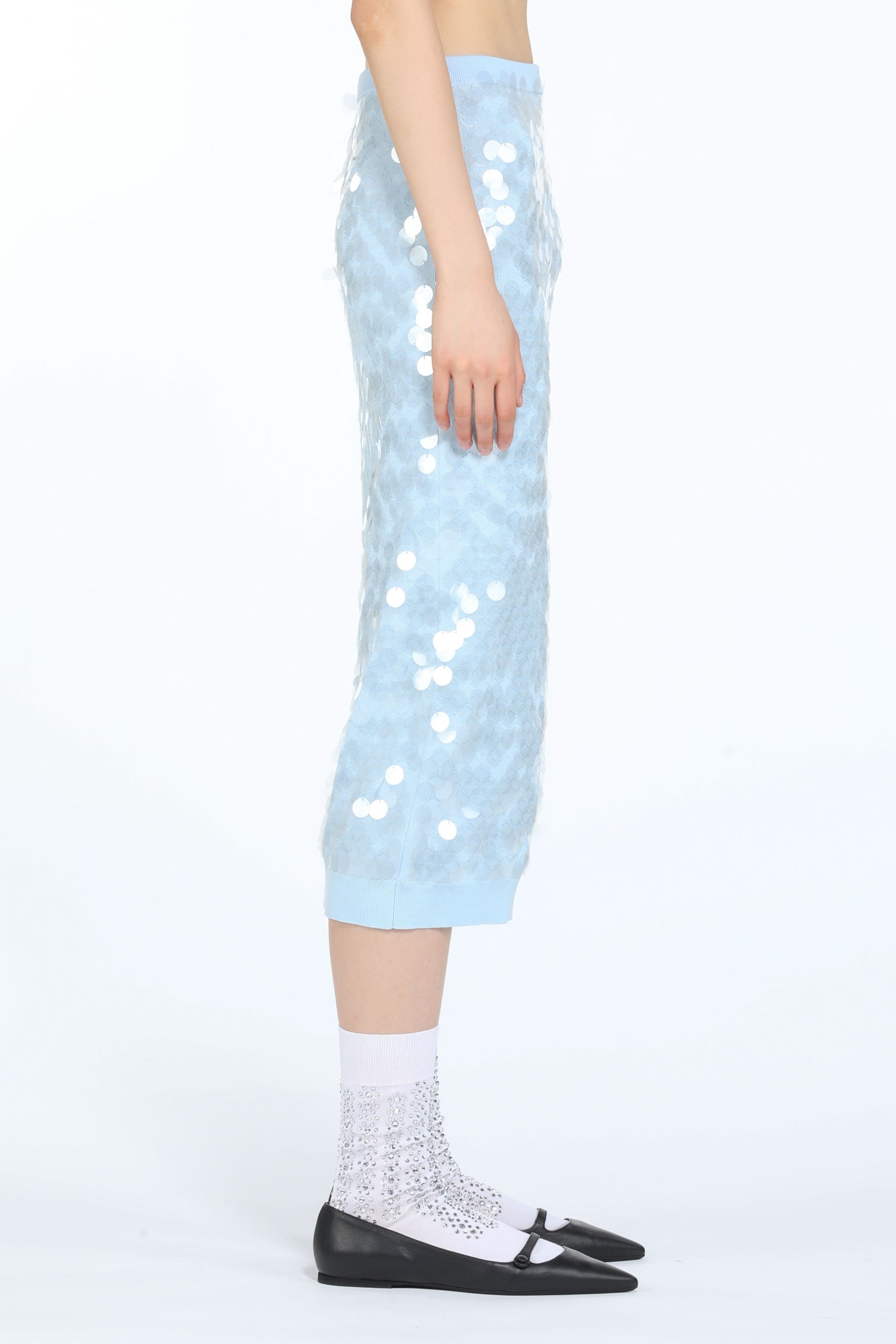 SEQUIN COTTON SKIRT - 3