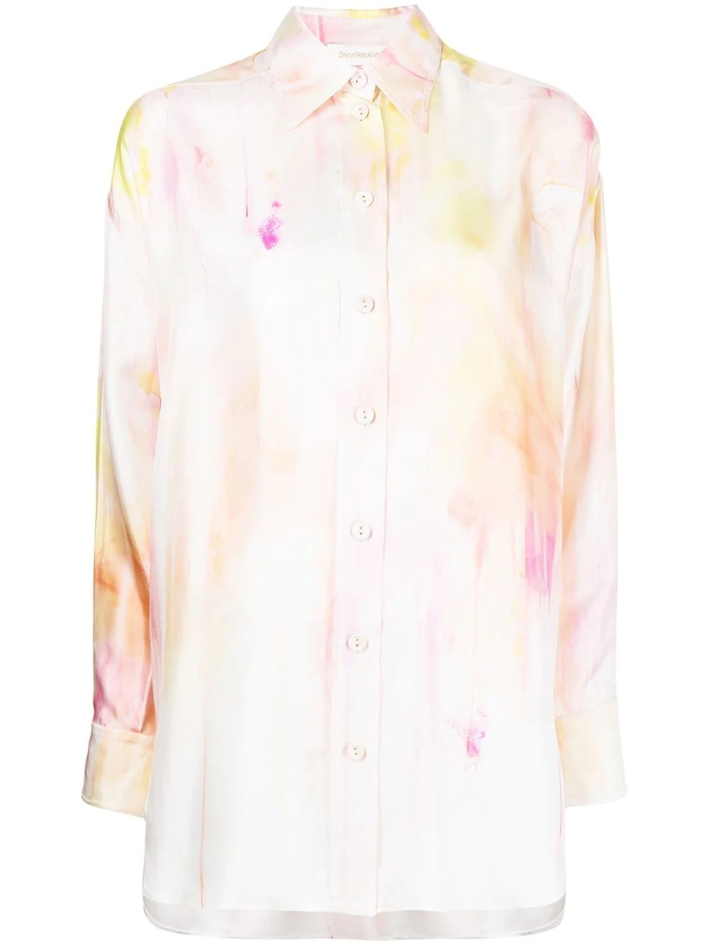 tie-dye pattern shirt - 1