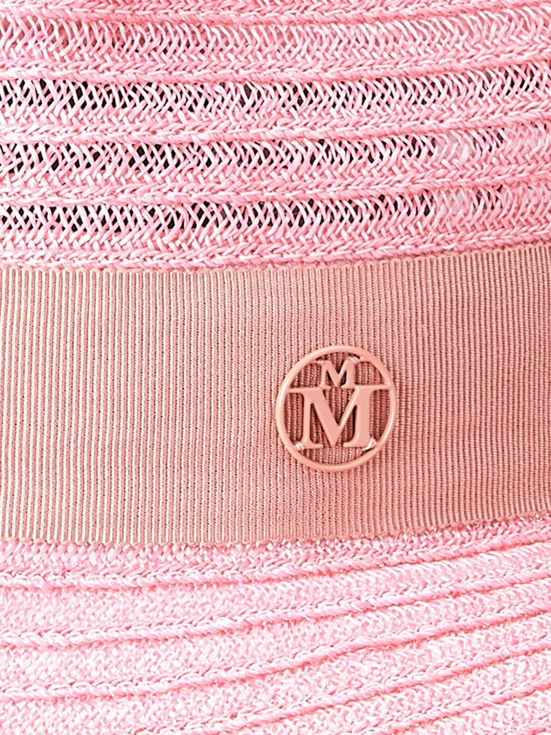 MAISON MICHEL Henrietta logo-plaque hat outlook