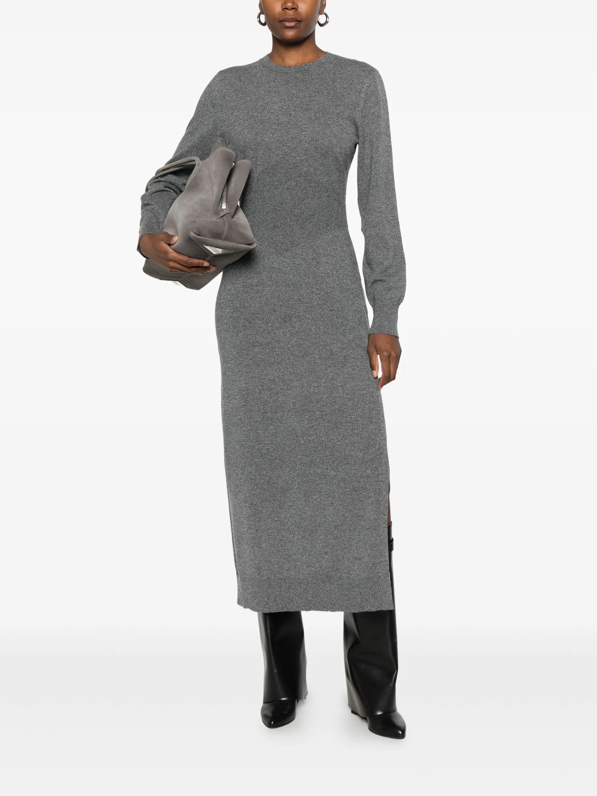 Givenchy Side-split Long-sleeve Midi Dress - 4