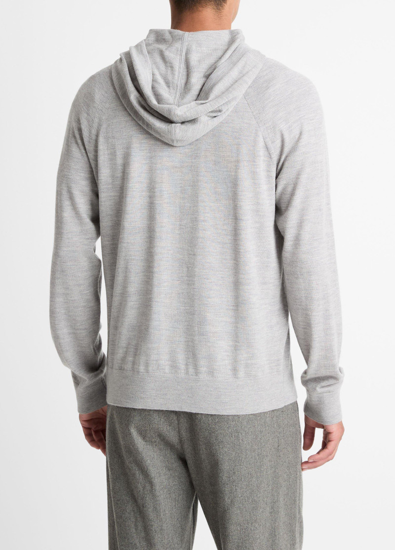 Vince Featherweight Merino Wool-Cashmere Hoodie outlook