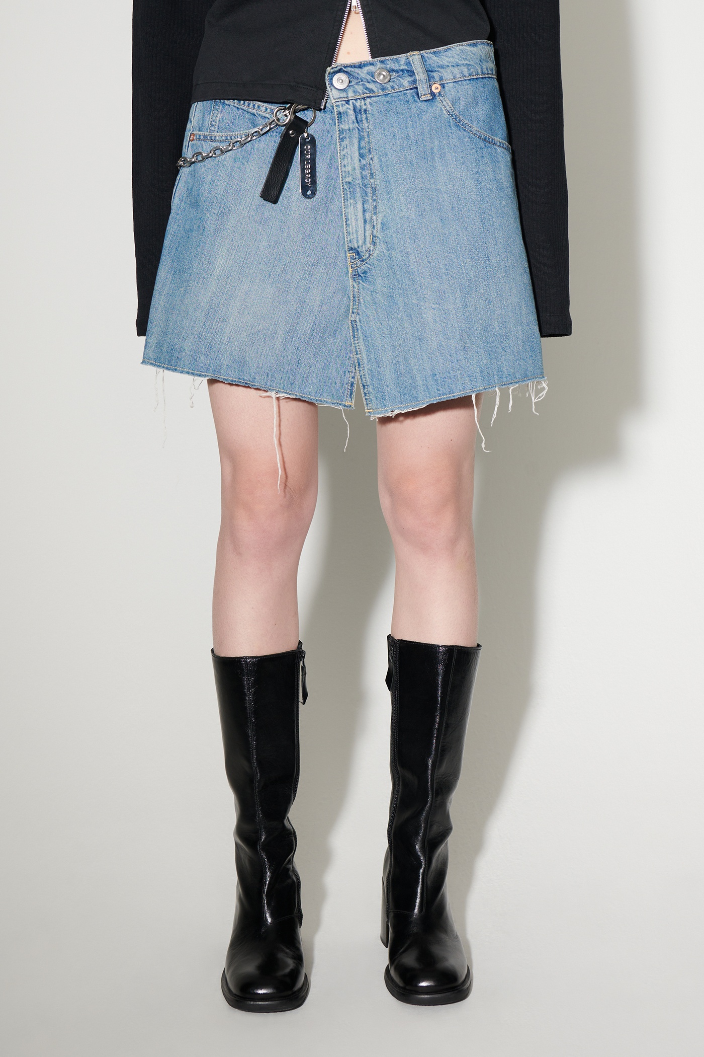 Cover Skirt Mid Blue Denim - 8