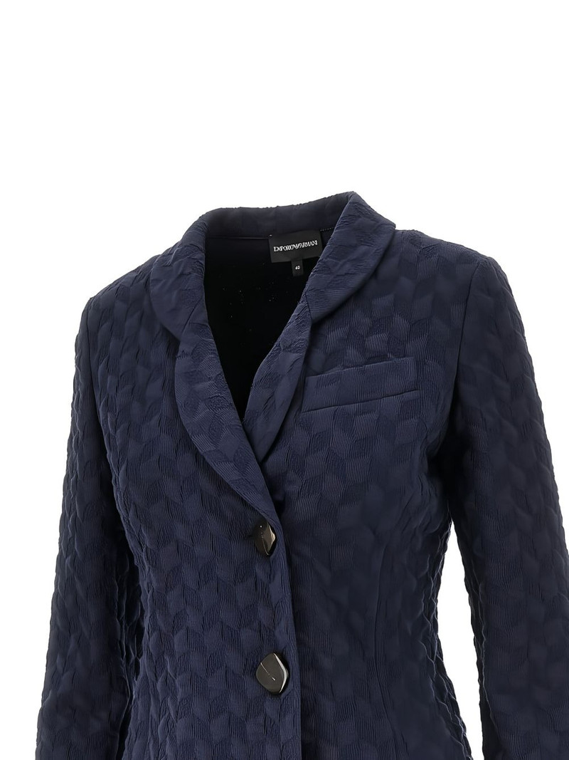 EMPORIO ARMANI jacquard blazer outlook