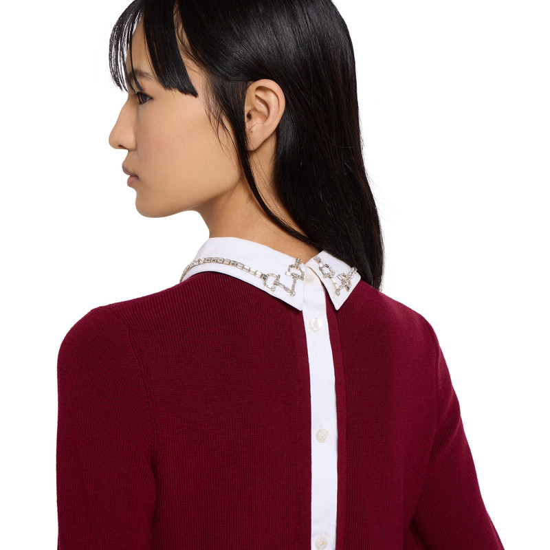 Wool sweater with crystal Horsebit 5