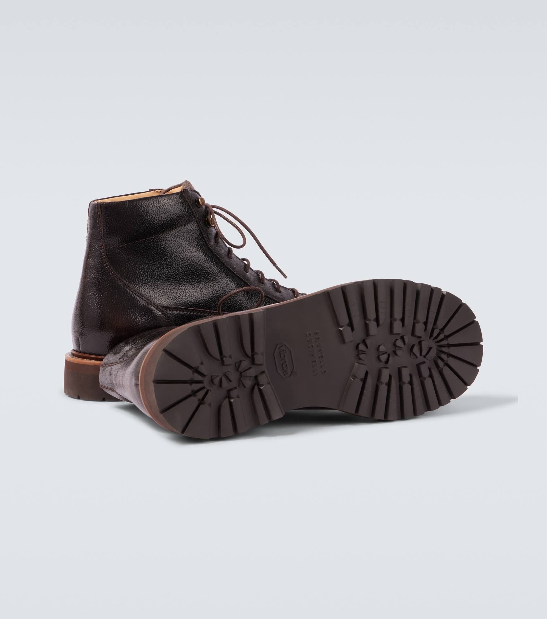 Leather lace-up boots - 7