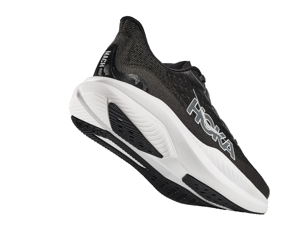 (WMNS) HOKA ONE ONE Mach 6 'Black White' 1147810-BWHT - 3