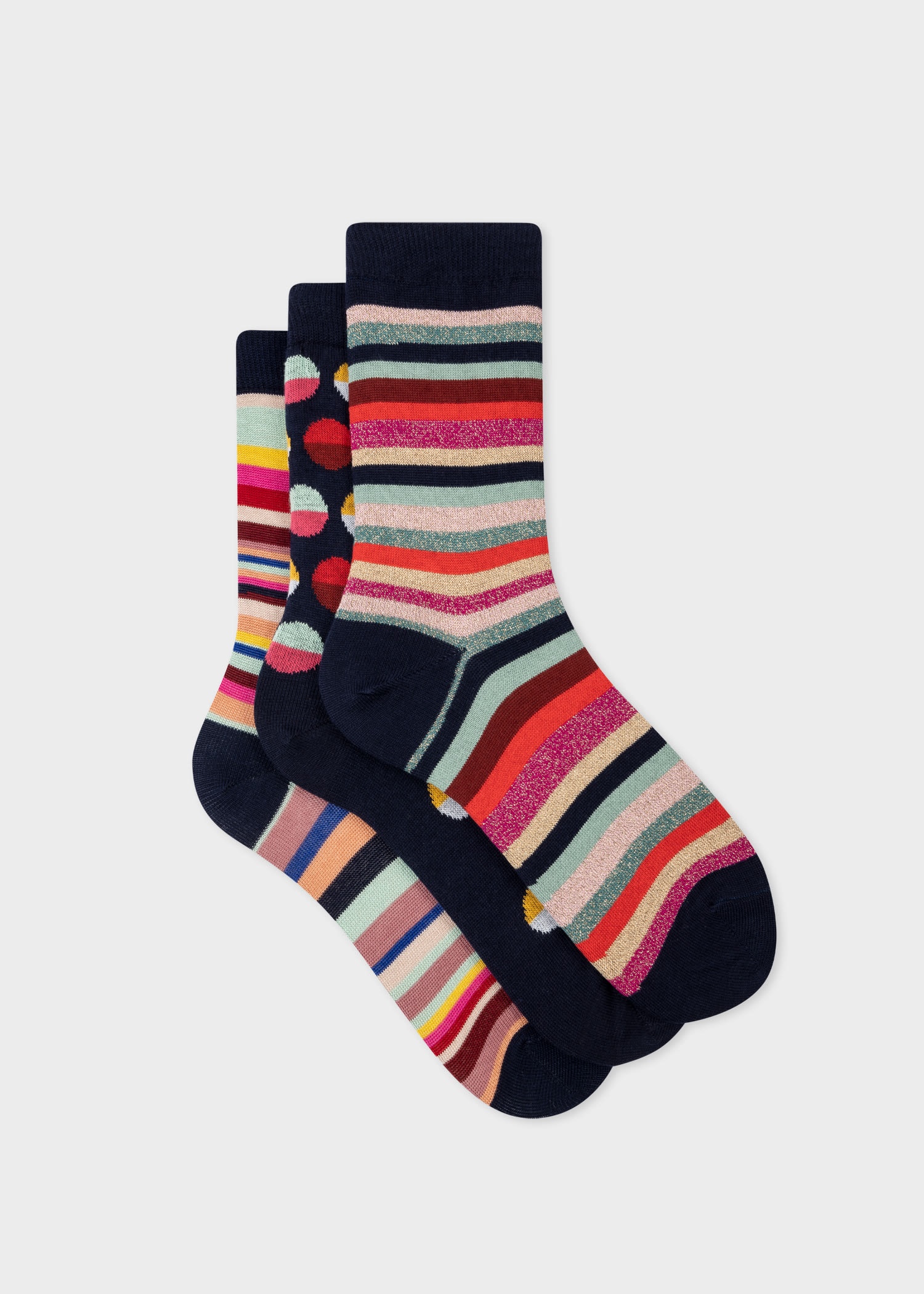 'Stripes and Spots' Socks Three Pack - 1