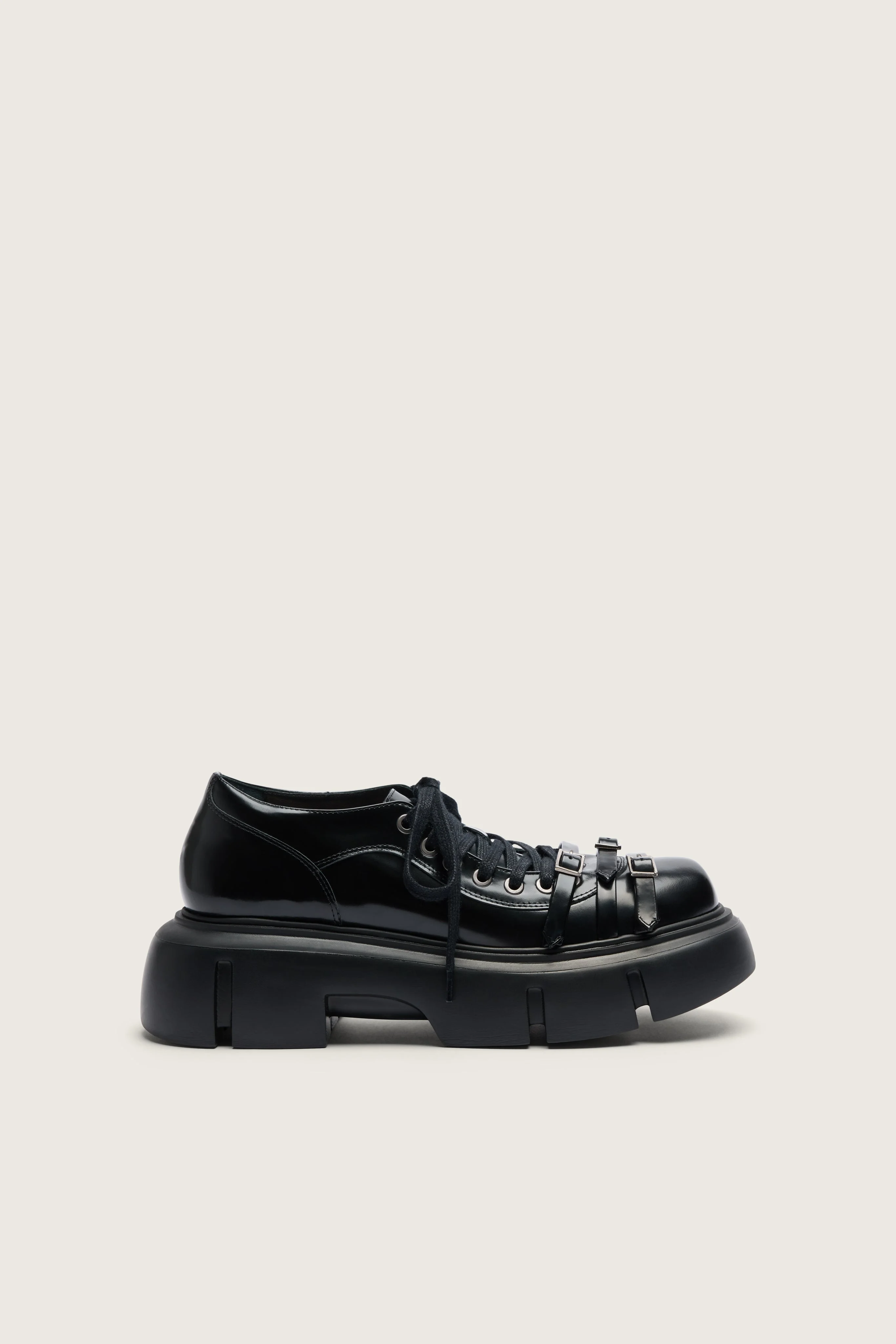 Low Platform Buckle Boot - 1