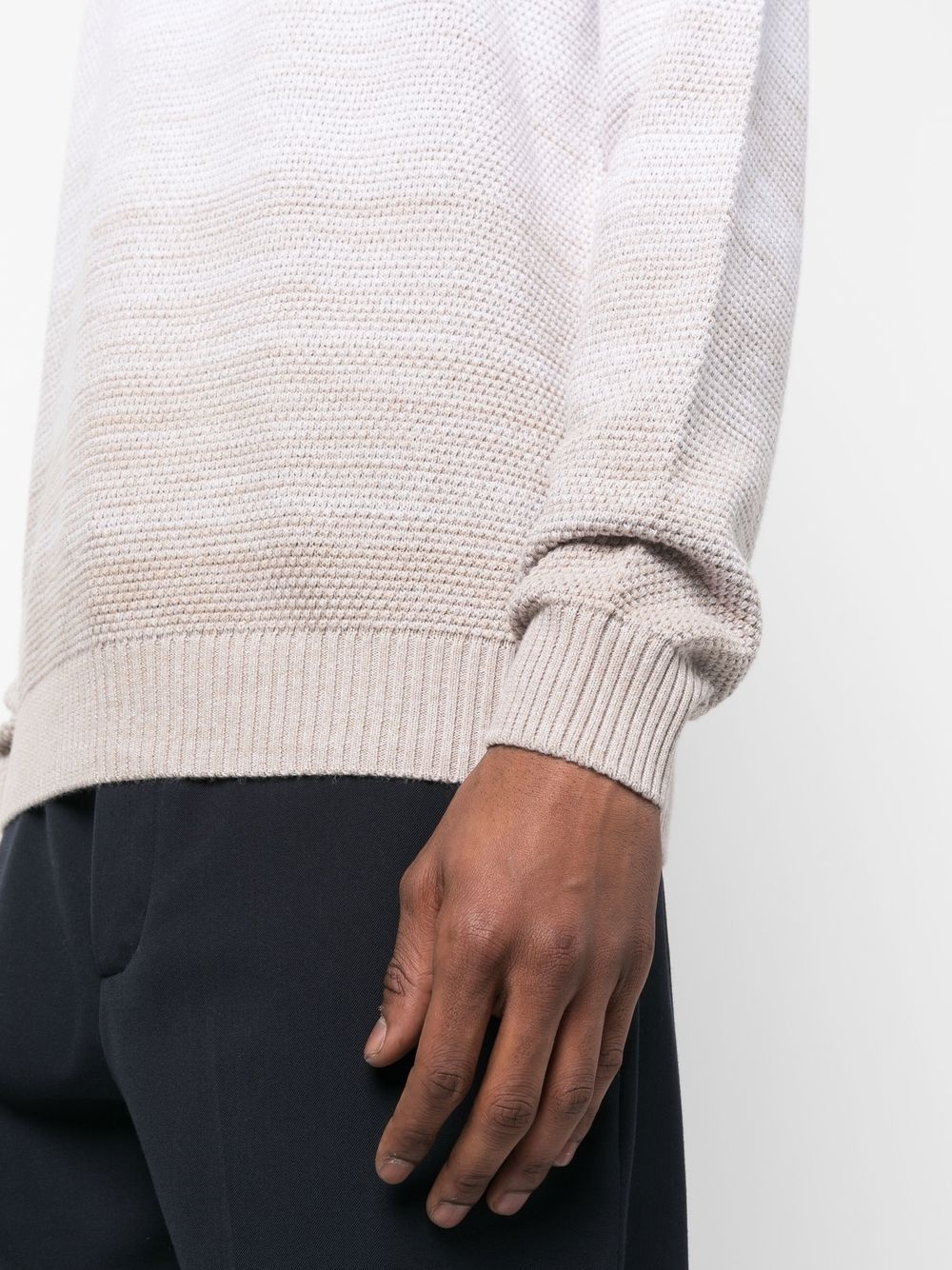 gradient-effect knitted jumper - 5
