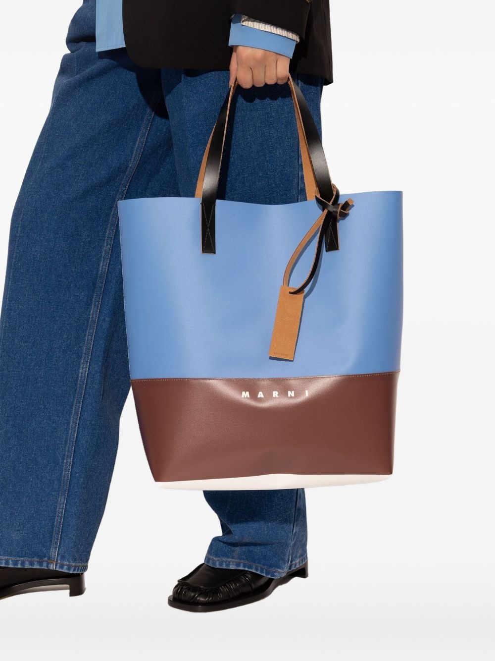 colour-blocked tote bag - 3
