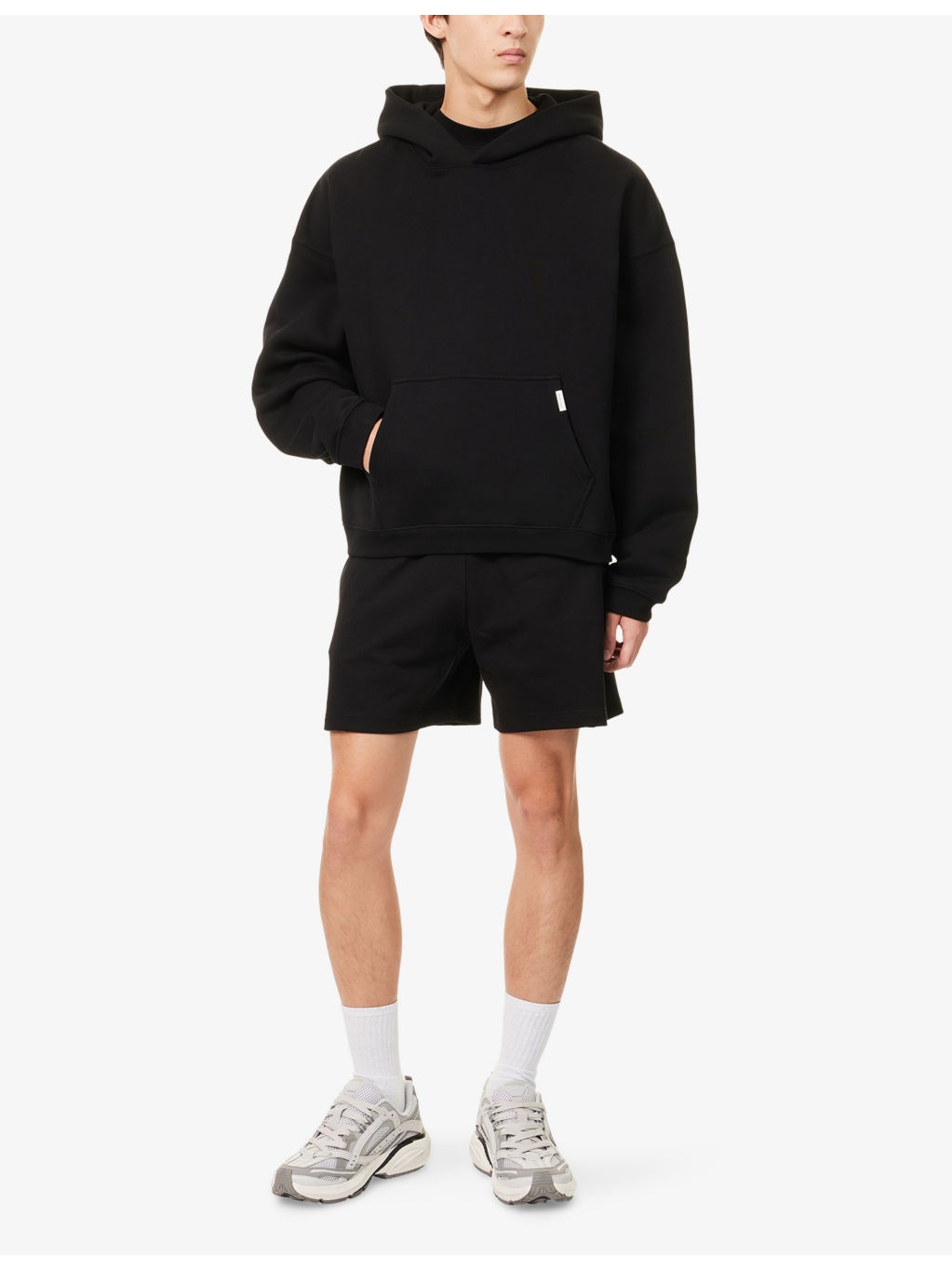 Initial Boxy Logo-Embellished Cotton Hoody - 2