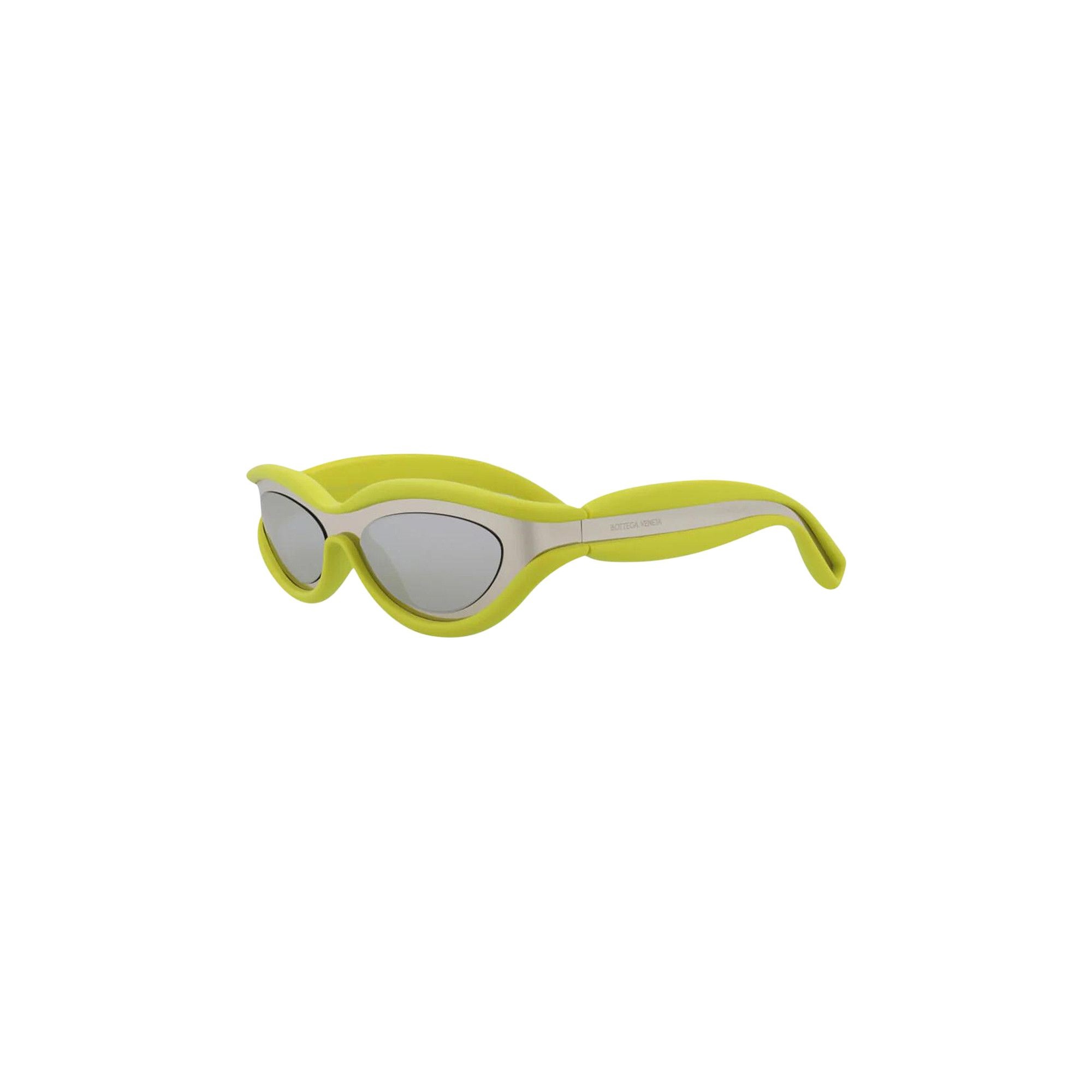 Bottega Veneta Wrap Around Sunglasses 'Silver' - 3