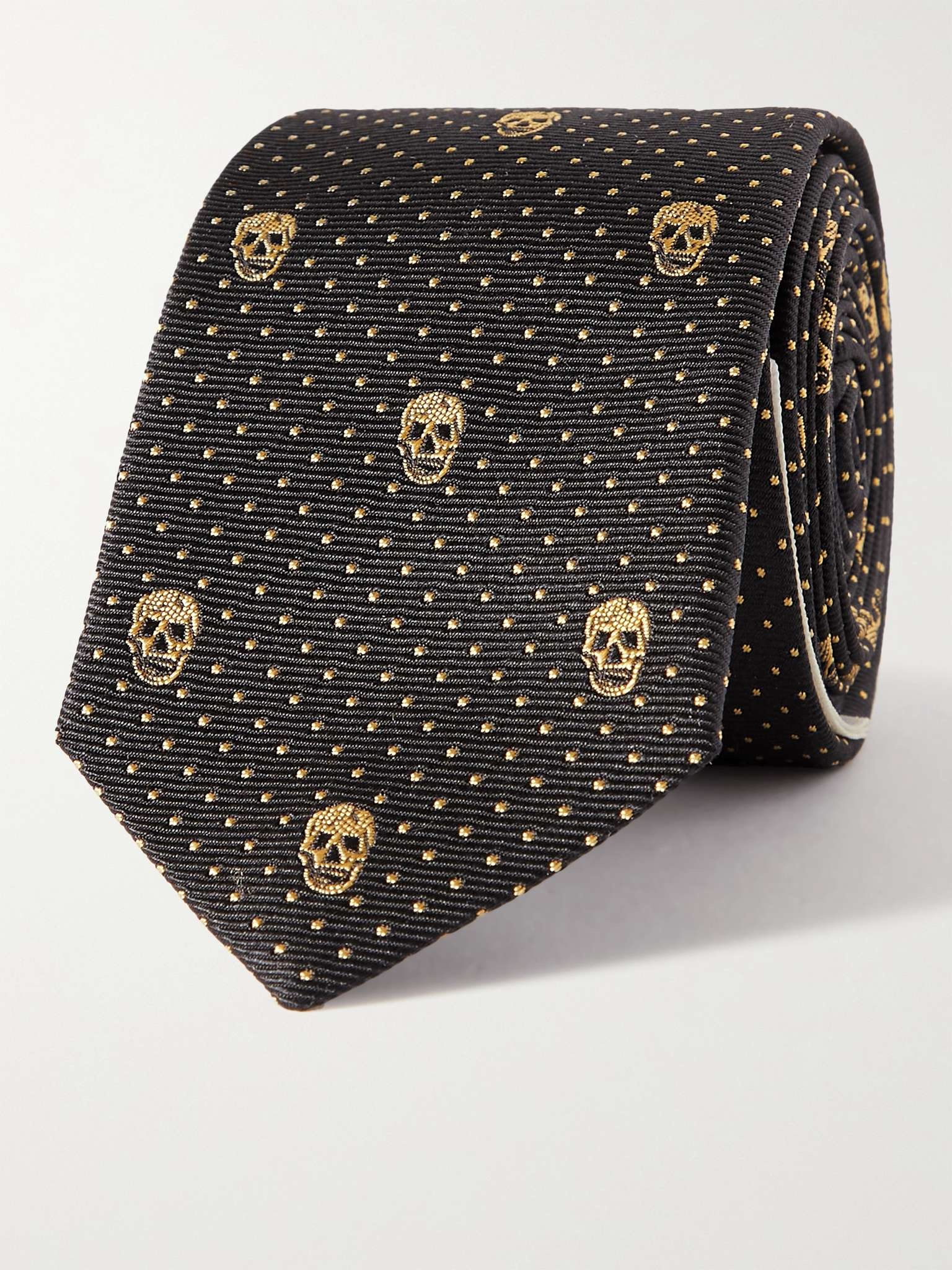 5cm Embroidered Silk-Faille Tie - 4