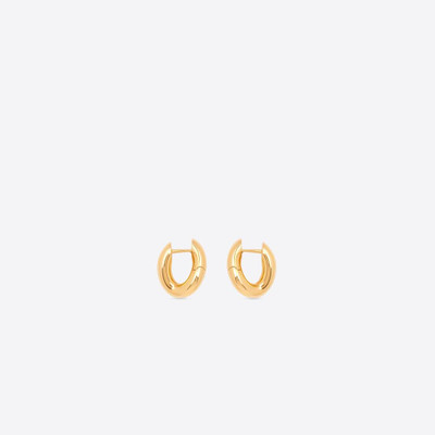 BALENCIAGA Women's Loop Xxs Earrings in Gold outlook