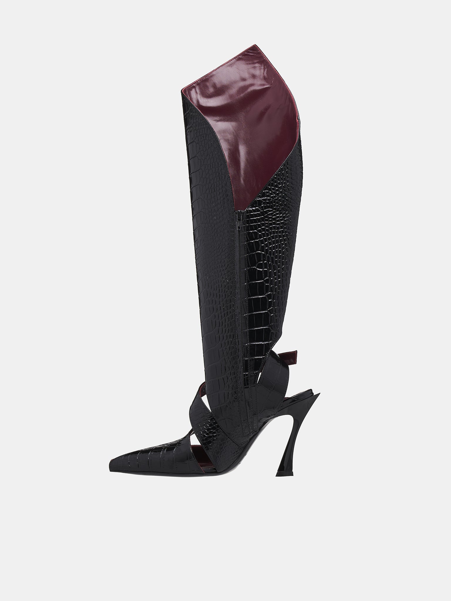 Buckled Knee High Boots - 3