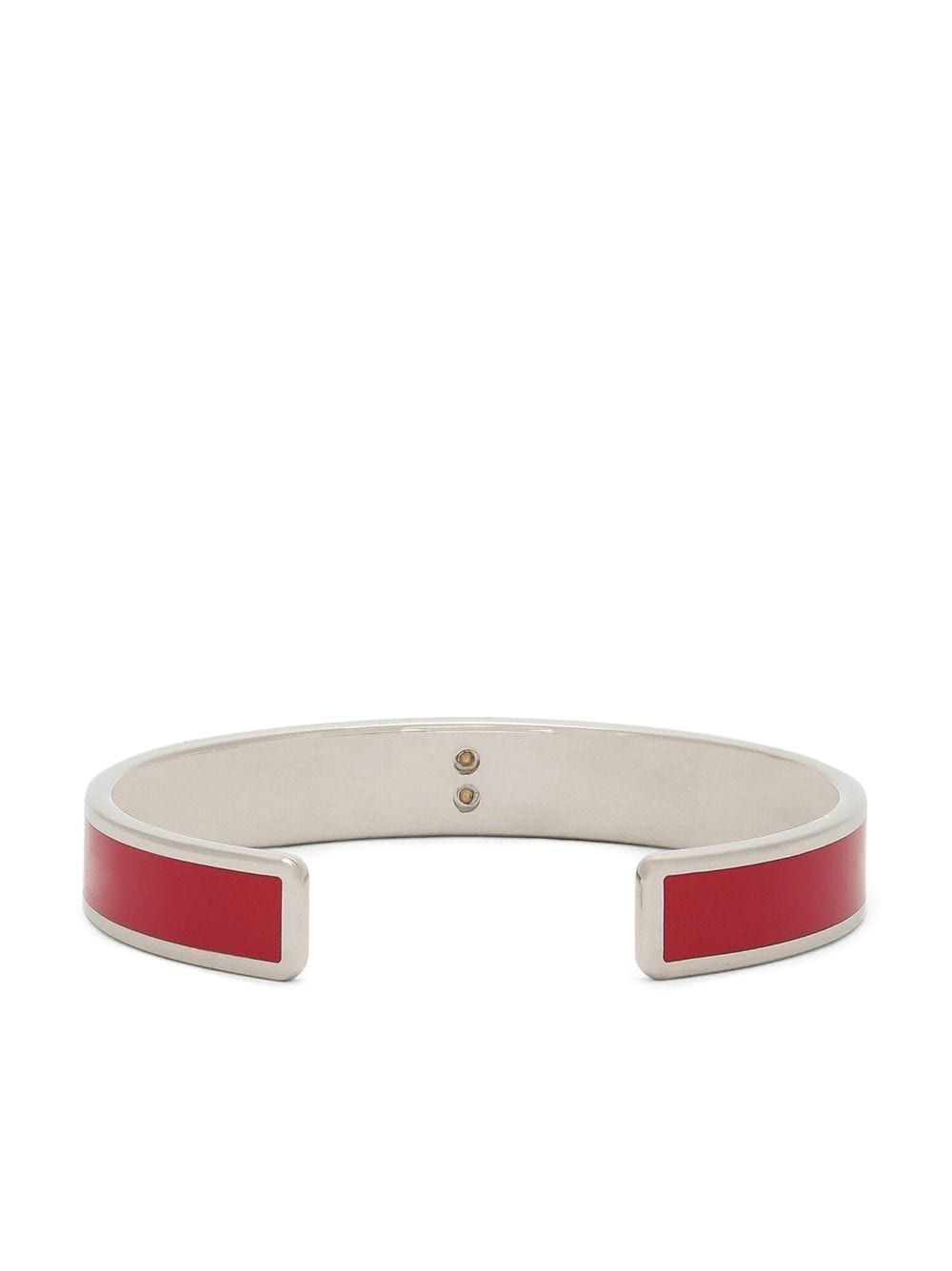 logo-plaque cuff bracelet - 3