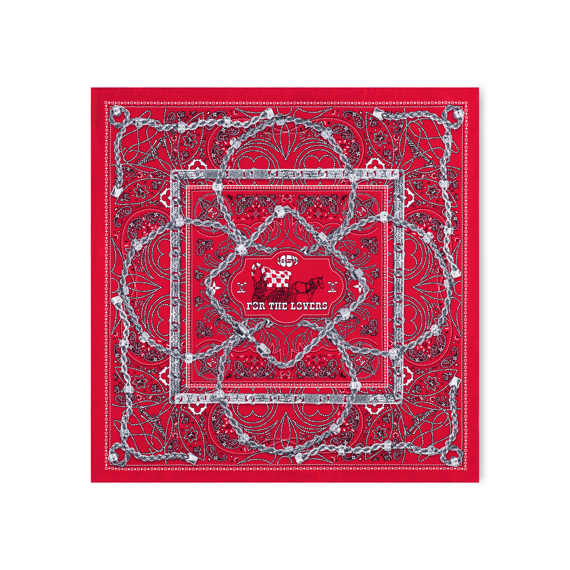 LV Rope Silk Bandana - 1