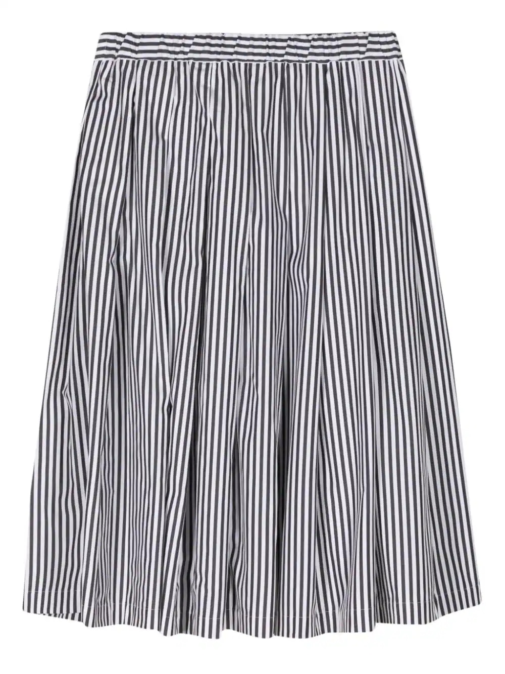 Stripe Pleated Skirt - 2