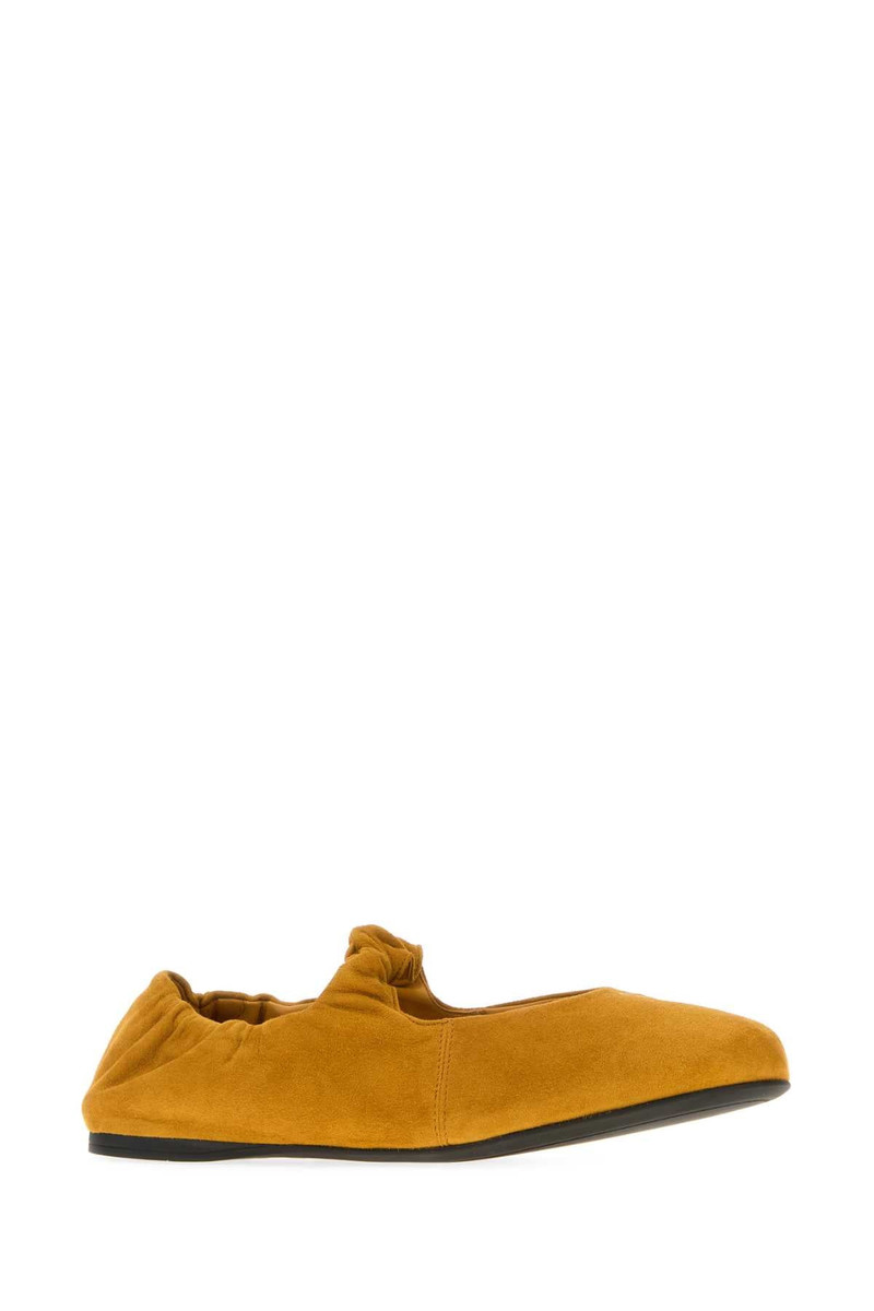 Miu Miu Miu Miu Women Mustard Suede Ballerinas outlook