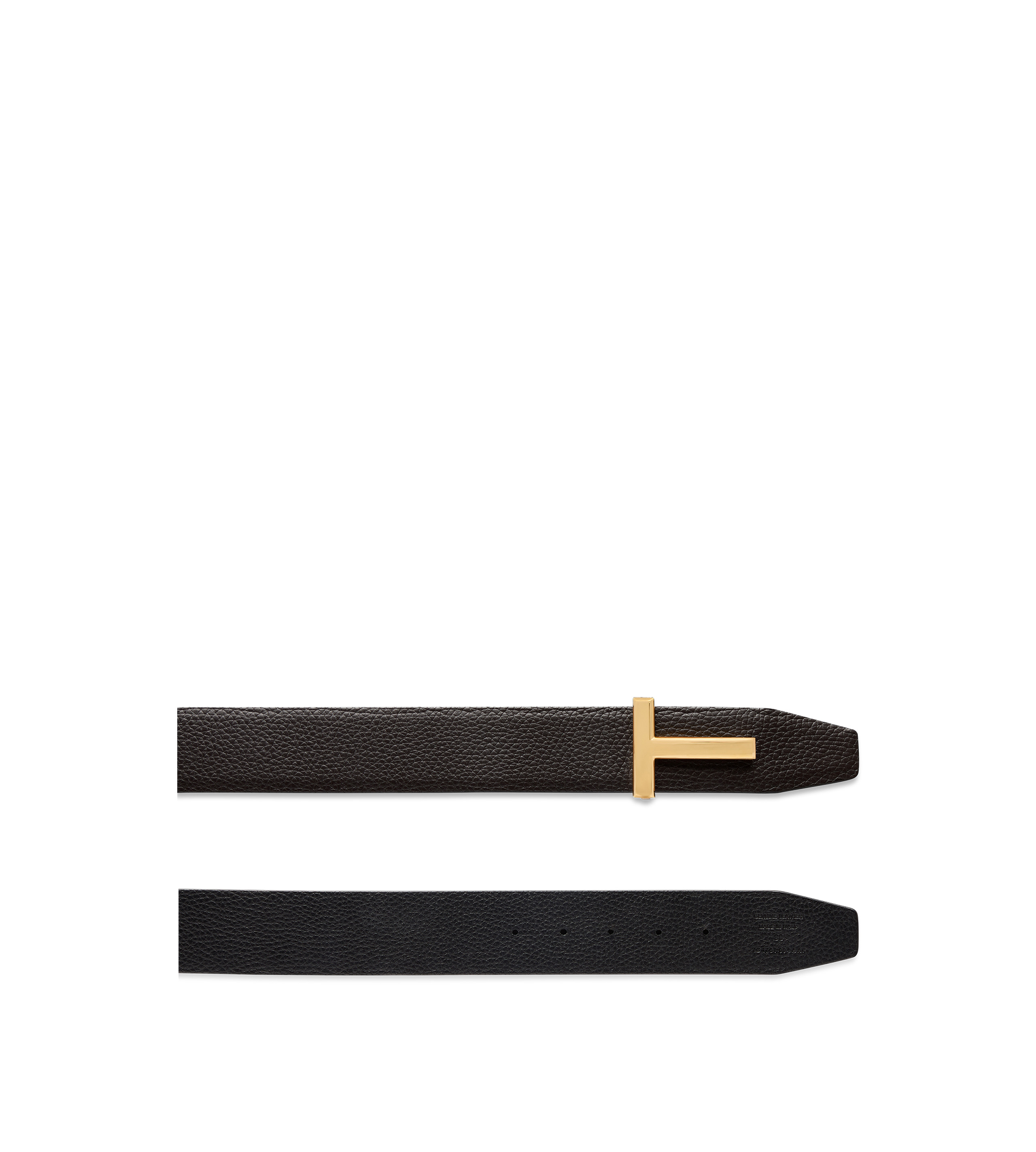 GRAIN LEATHER T ICON BELT - 2