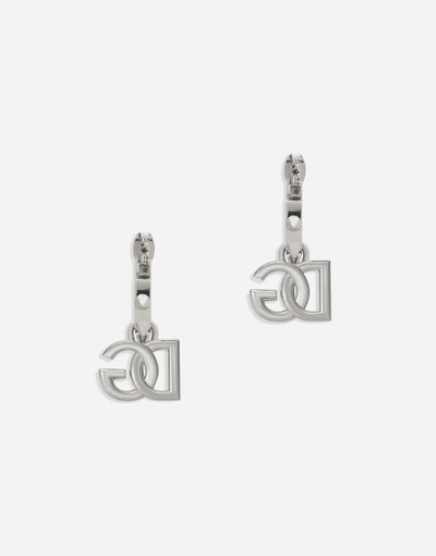 Dolce & Gabbana DG logo earrings with stud embellishment and butterfly backs outlook