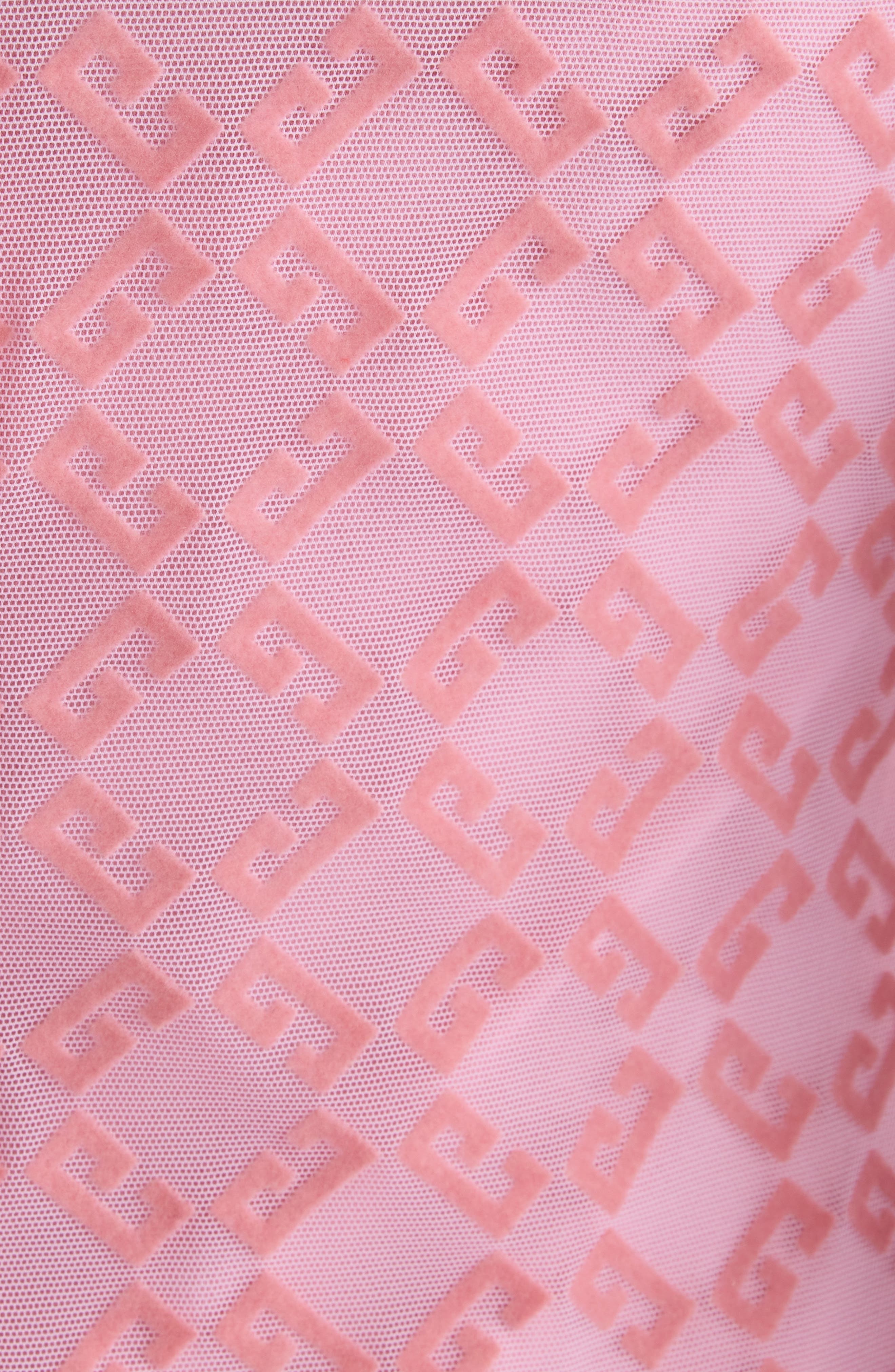Givenchy Monogram 72 Flocked Tulle Dress in Skin Rose at Nordstrom - 7