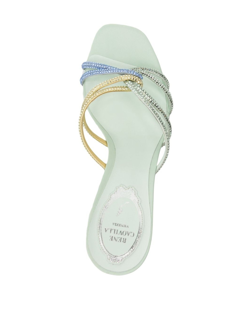 crystal-embellished 90mm leather sandals 4
