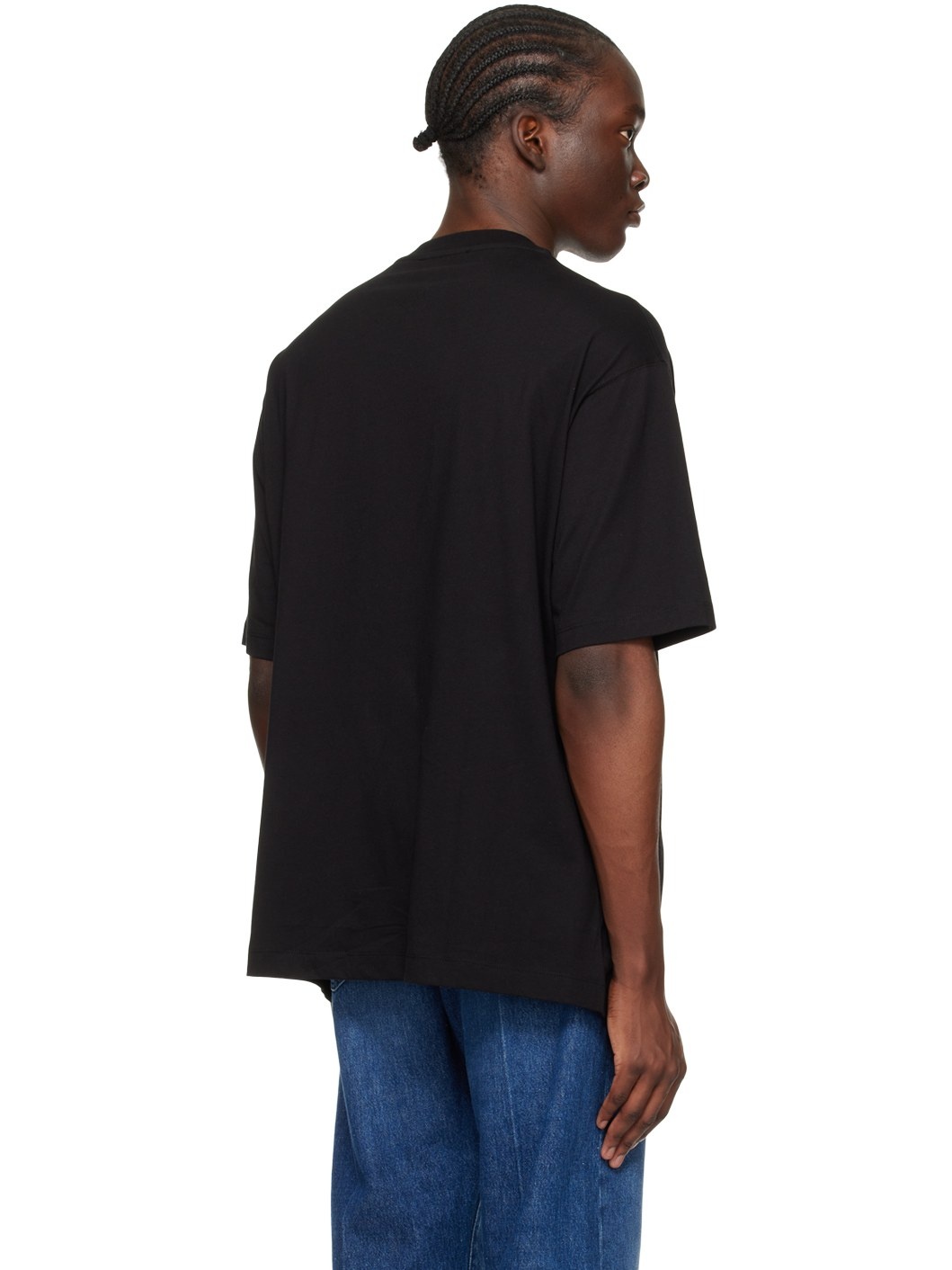 Black Upside Down T-Shirt - 3