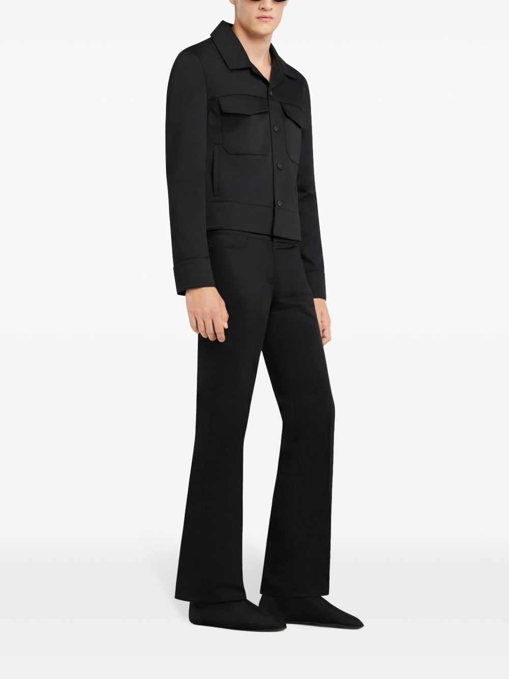 flap-pocket shirt jacket - 3