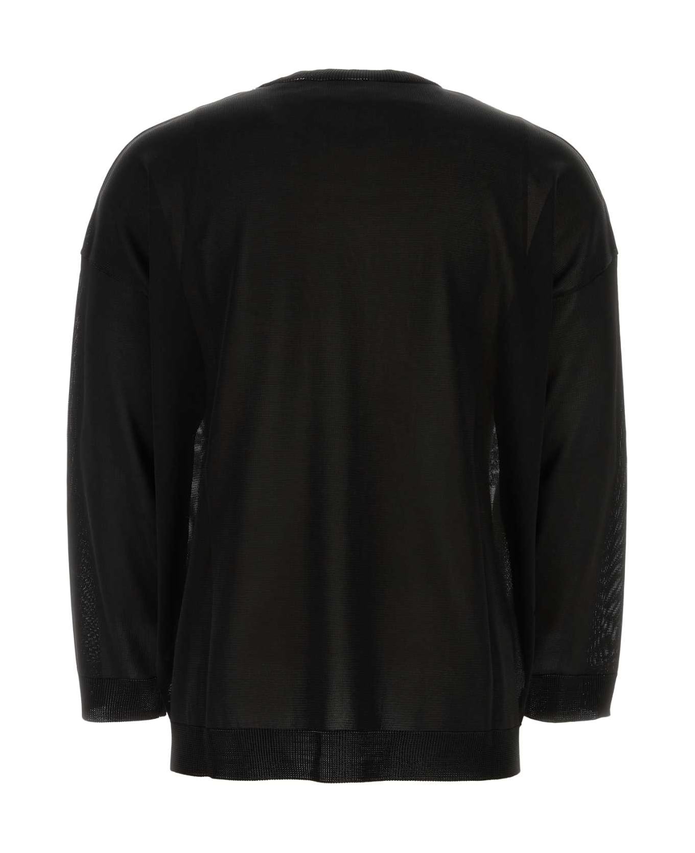 Black Viscose Sweater - 2