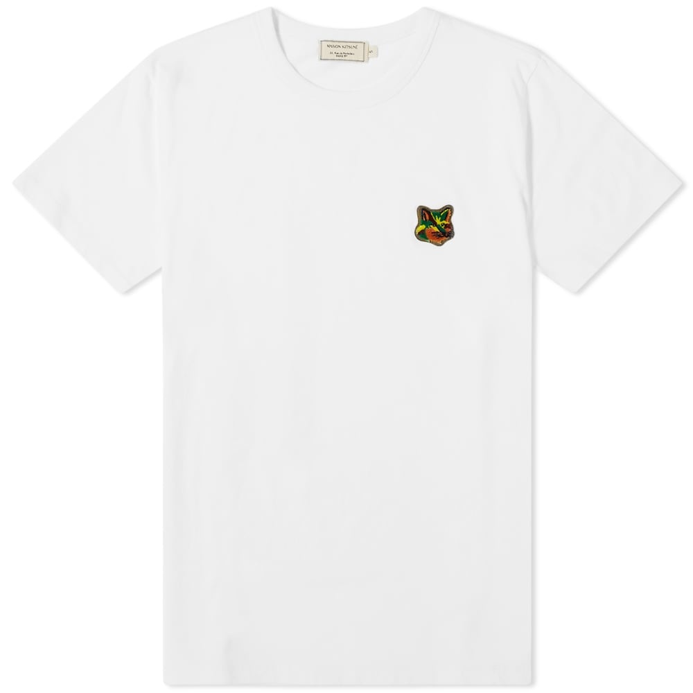 Maison Kitsuné Neon Fox Head Patch Tee - 1