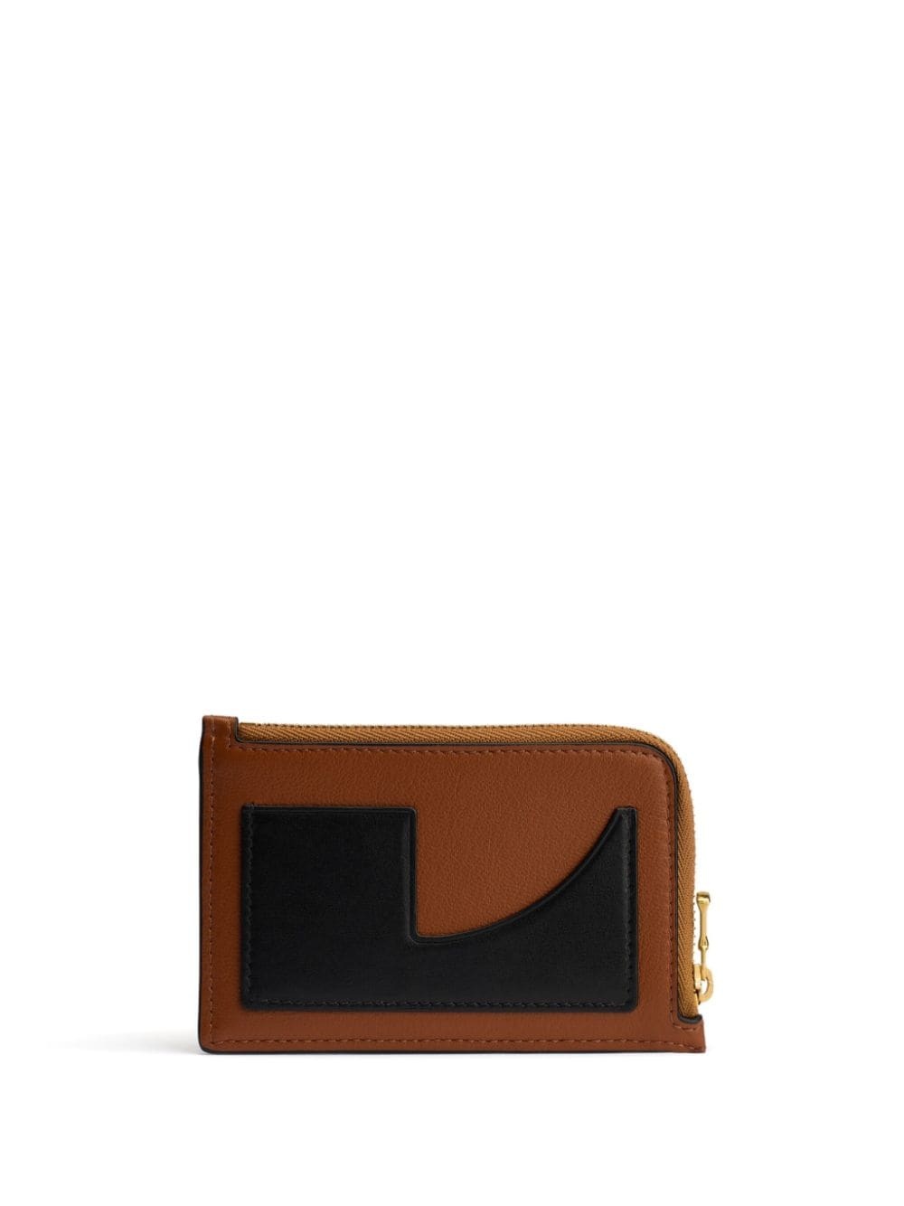 logo-stamp leather cardholder - 1