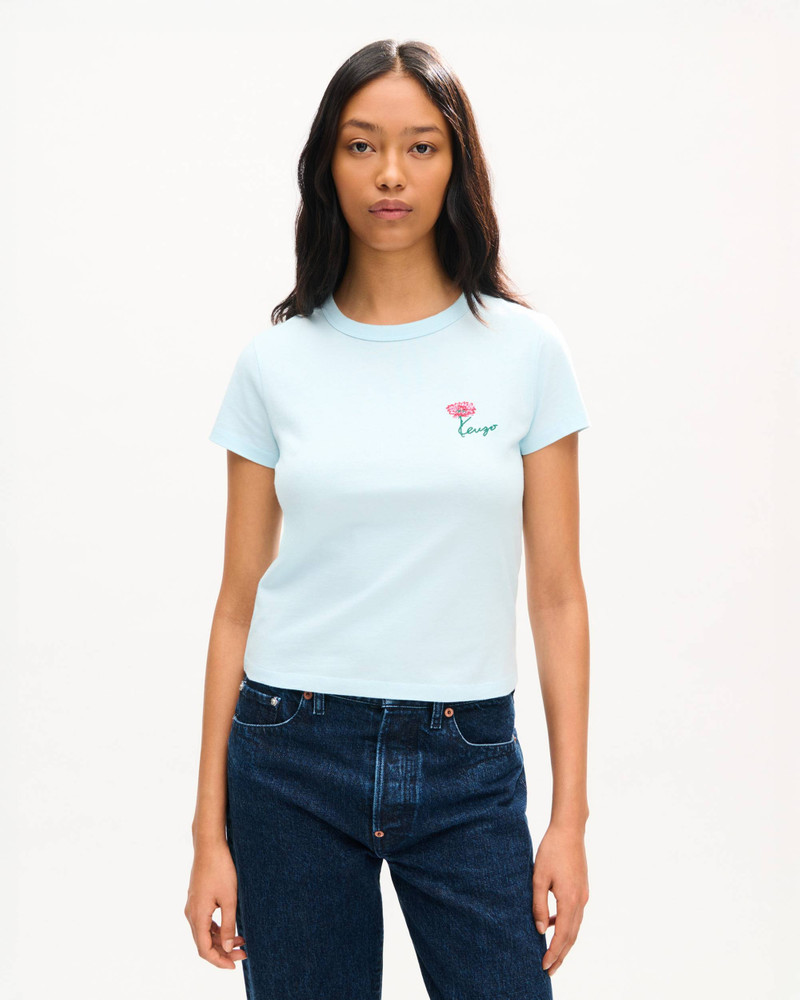 KENZO 'KENZO Tulip' embroidered T-shirt in cotton outlook