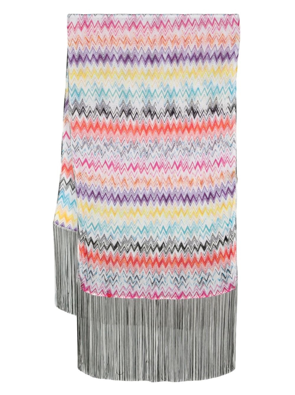 zigzag woven scarf - 1