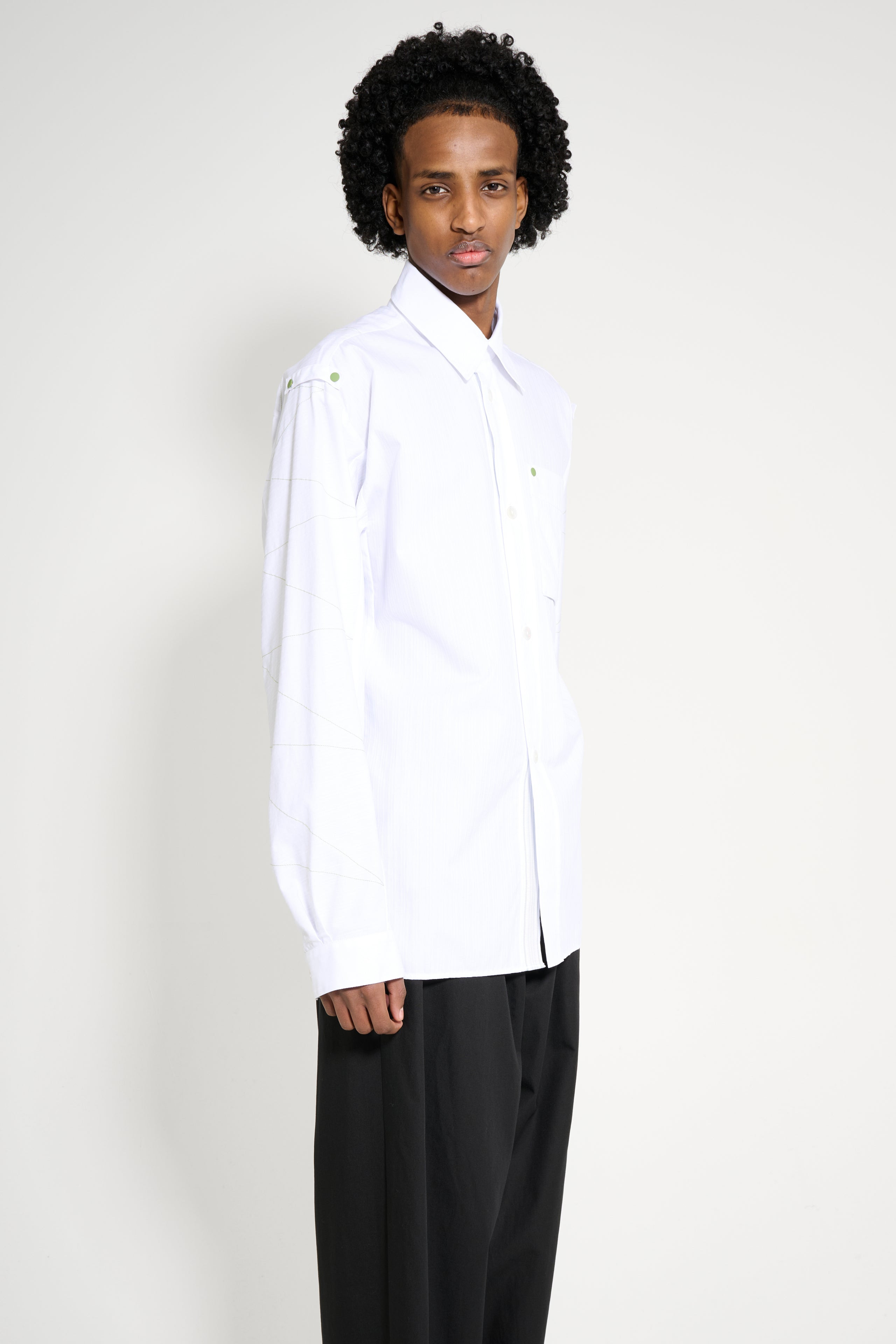 KIKO KOSTADINOV SOLVA SHIRT WHITE STRIPES - 3