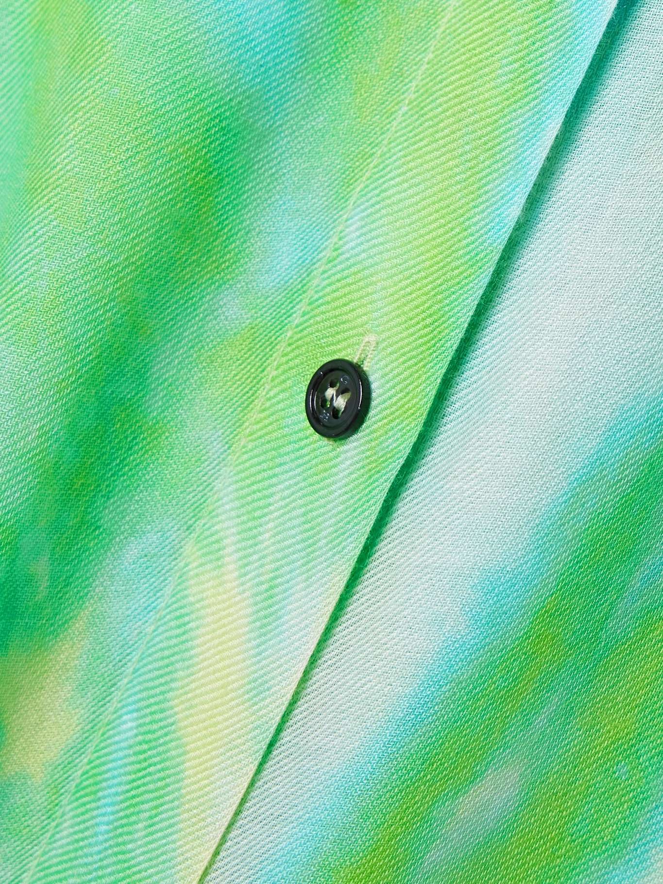 Ferrara tie-dyed cashmere, silk and wool-blend twill shirt - 4